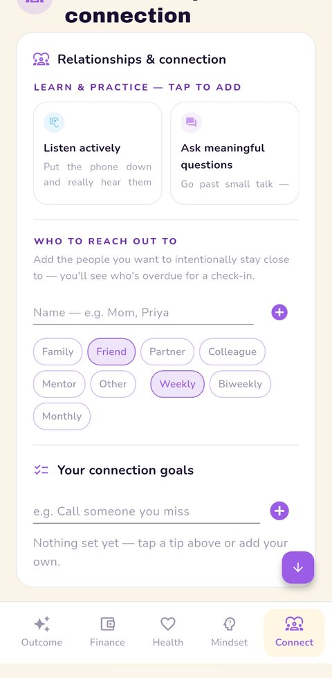Prakriyā relationships and connection section